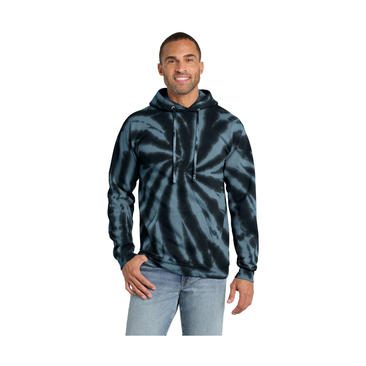 Port & Co Men's Tie-Dye Pullover Hooded Sweatshirt