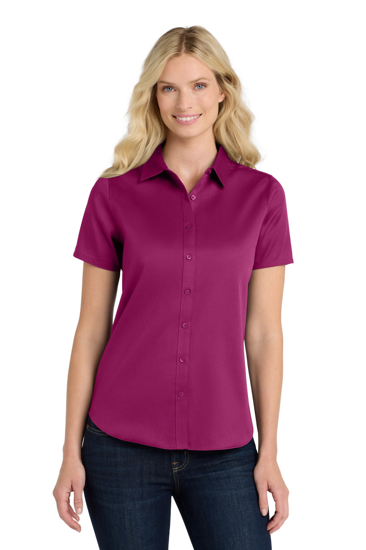 Port Authority Women's Short Sleeve SuperPro React Twill Shirt