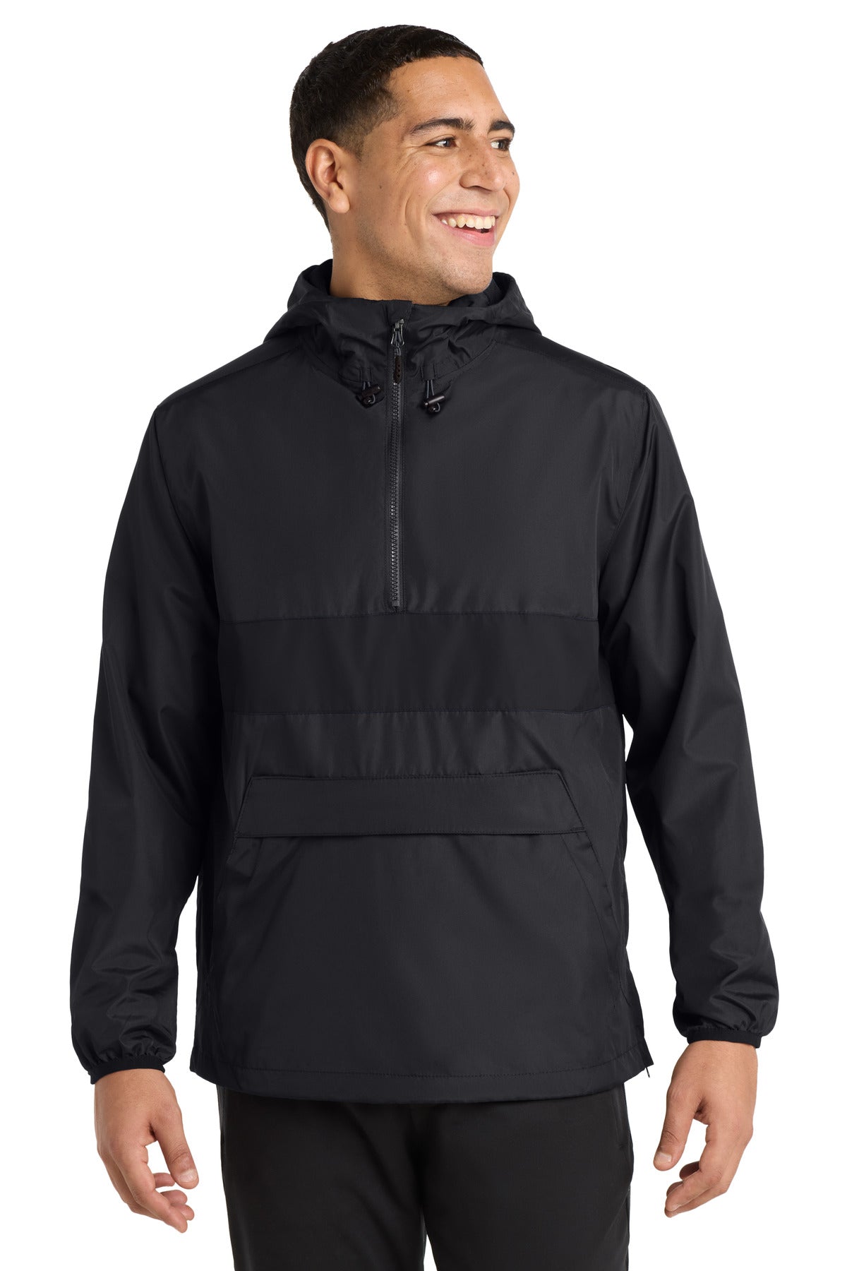 Sport-Tek Men's Zipped Pocket Anorak
