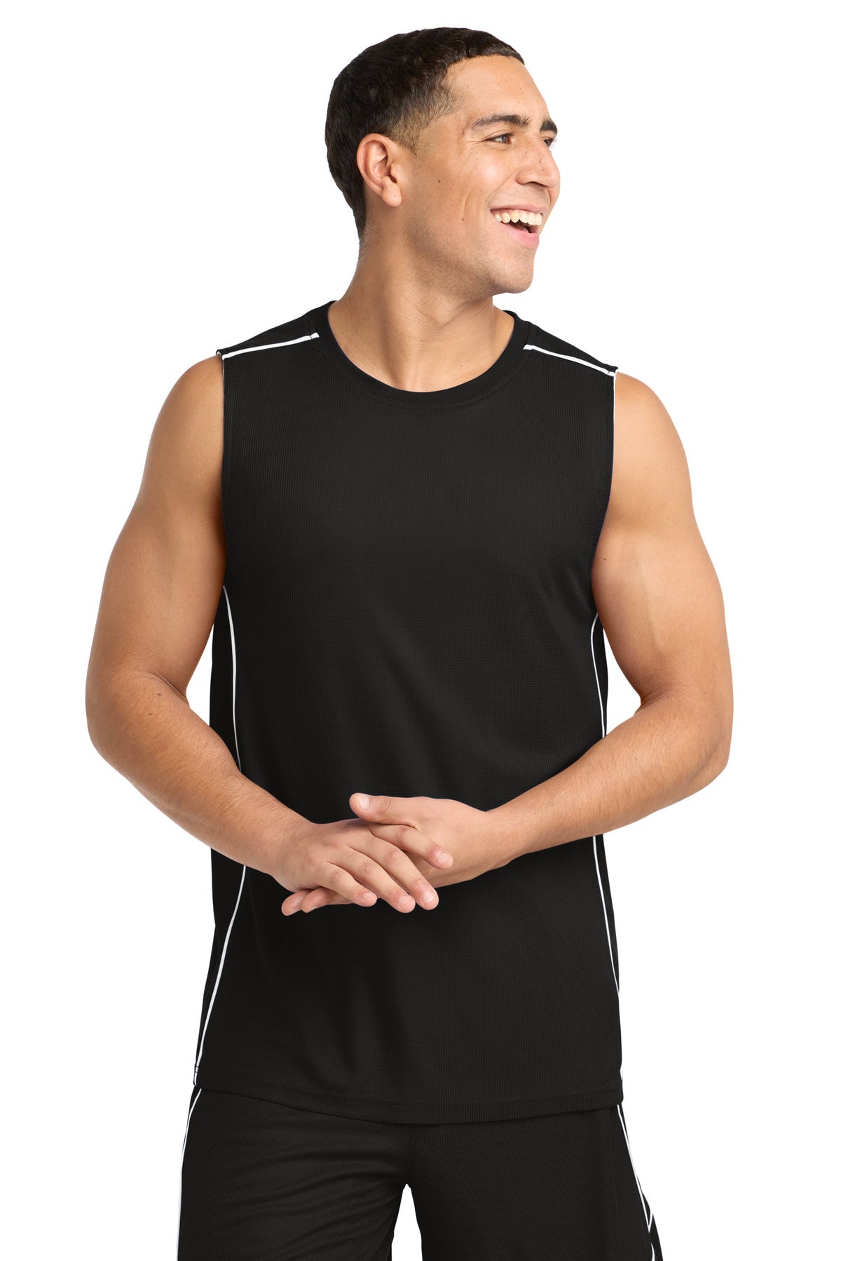 Sport-Tek Men's PosiCharge Mesh Reversible Sleeveless Tee