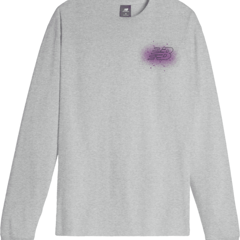 New Balance Men's Spray Paint Long Sleeve Mens Apparel Shirts & Tops