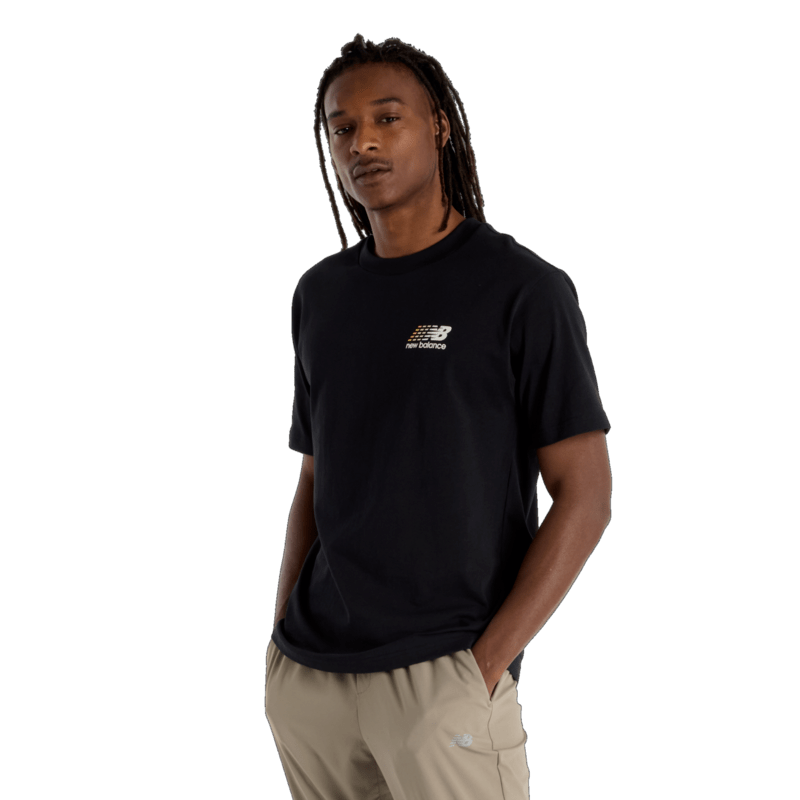 New Balance Men's Athletics Multi Color Logo T-Shirt Mens Apparel Shirts & Tops