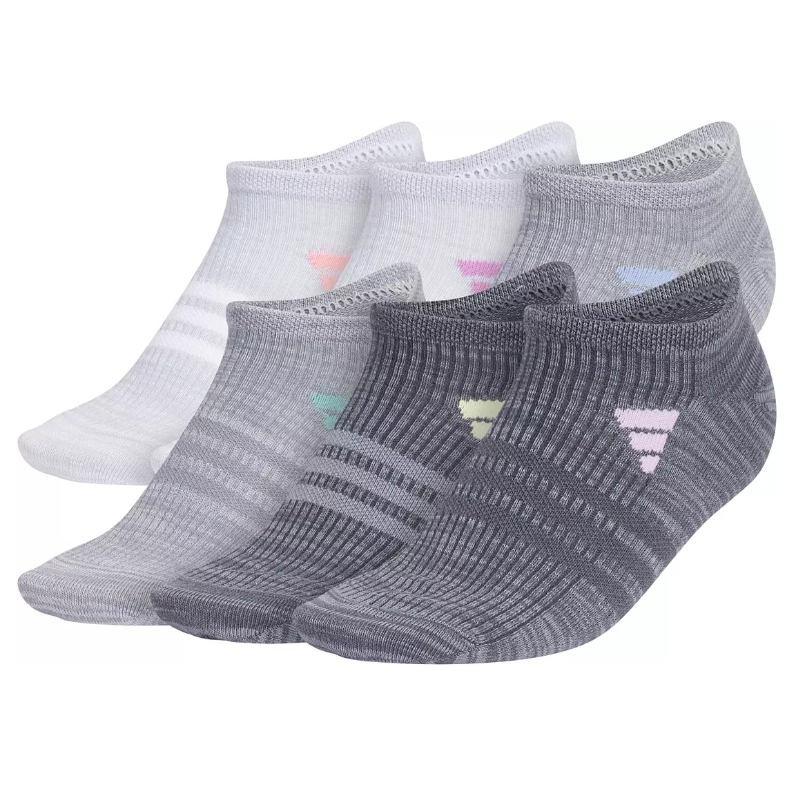 adidas Women's Superlite 3.0 No Show Socks (6-pairs)
