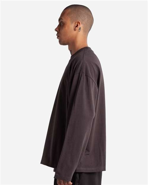 Shaka Wear Men's Max Heavyweight Oversized Long Sleeve T-Shirt-2