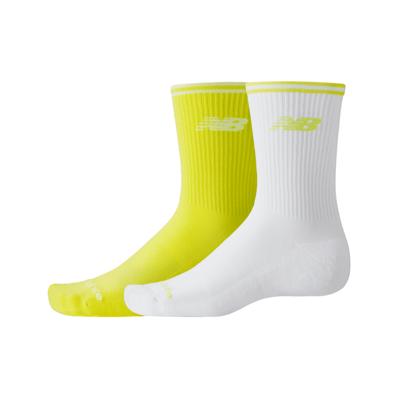 New Balance Running Stripe Midcalf Socks 2 Pack Unisex Accessories Socks