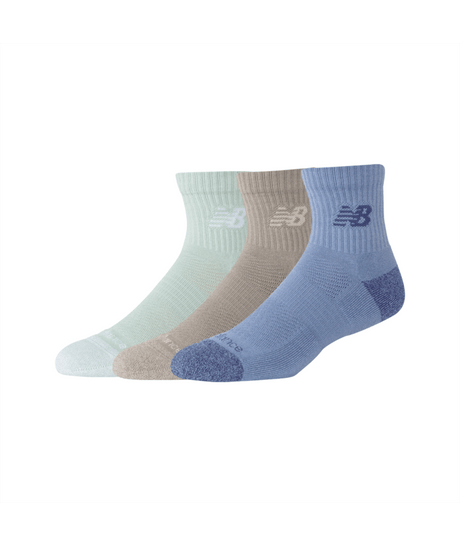 New Balance Active Quarter Socks 3 Pack Unisex Accessories Socks