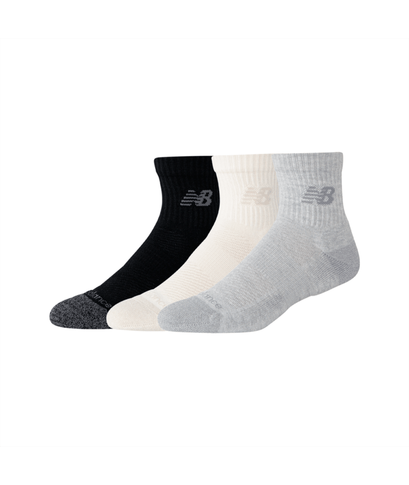 New Balance Active Quarter Socks 3 Pack Unisex Accessories Socks