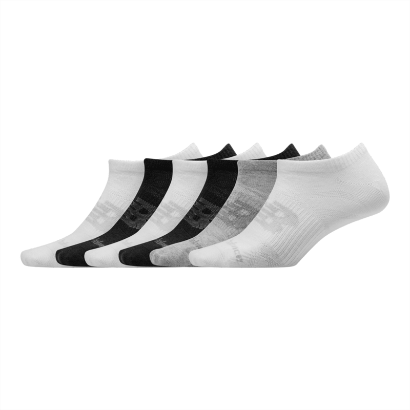 New Balance Flat Knit No Show Socks 6 Pack Unisex Accessories Socks