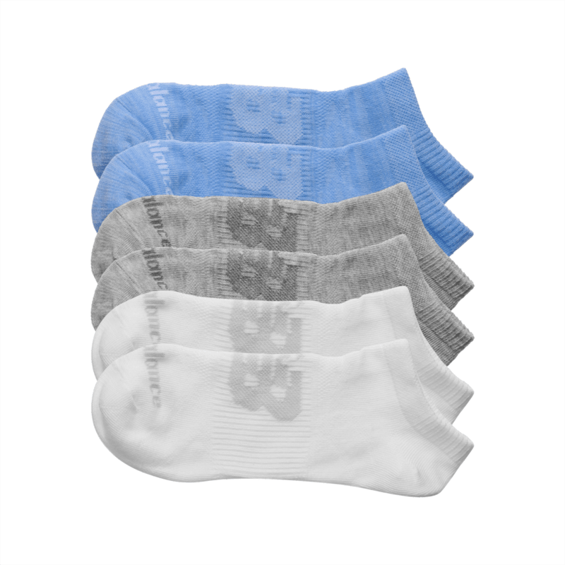 New Balance Flat Knit No Show Socks 6 Pack Unisex Accessories Socks