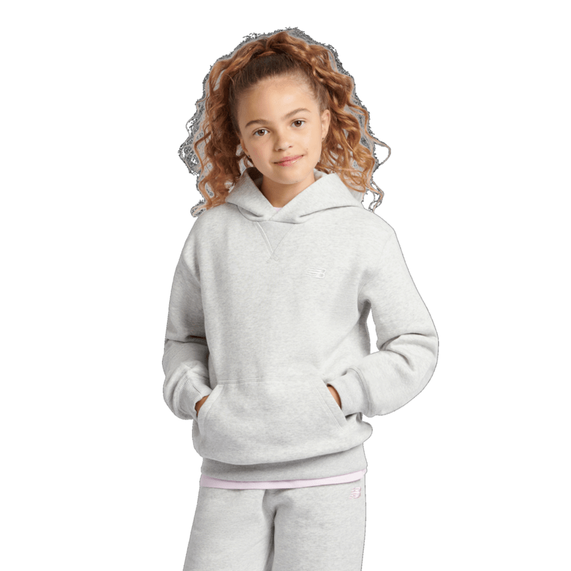 New Balance Youth Brush Back Small Logo Hoodie Youth Apparel Hoodies & Sweatshirts