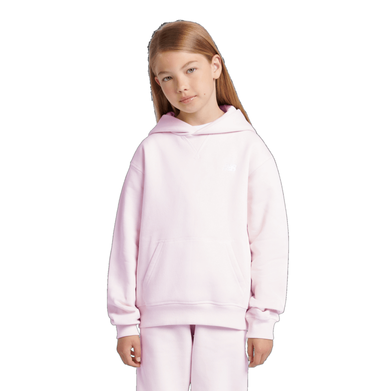 New Balance Youth Brush Back Small Logo Hoodie Youth Apparel Hoodies & Sweatshirts