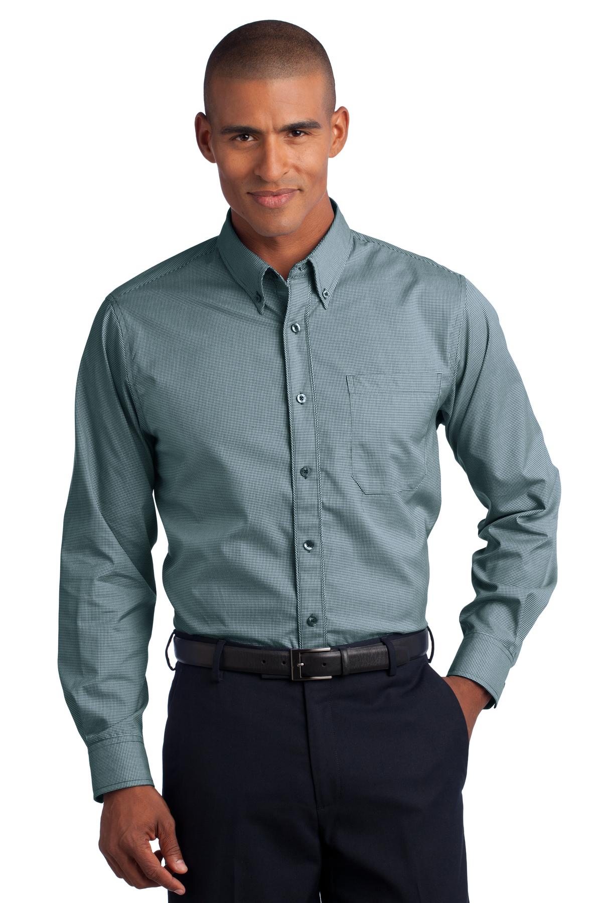 Red House ® - Mini-Check Non-Iron Button-Down Shirt