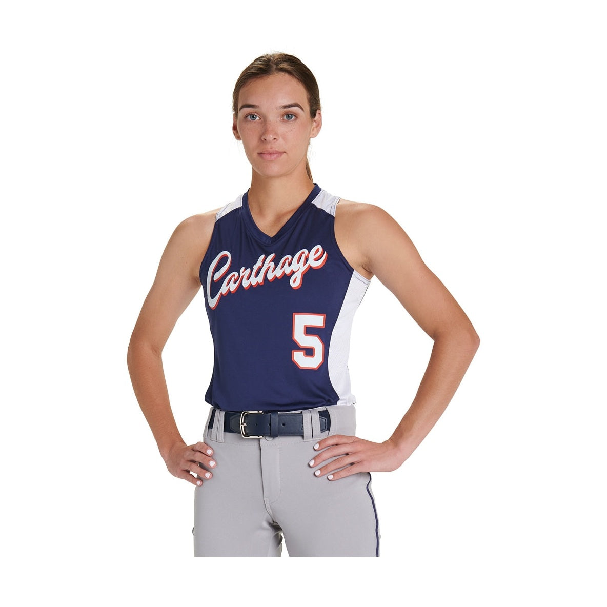 Champro Girl's Infinite V-Neck Racerback Softball Jersey
