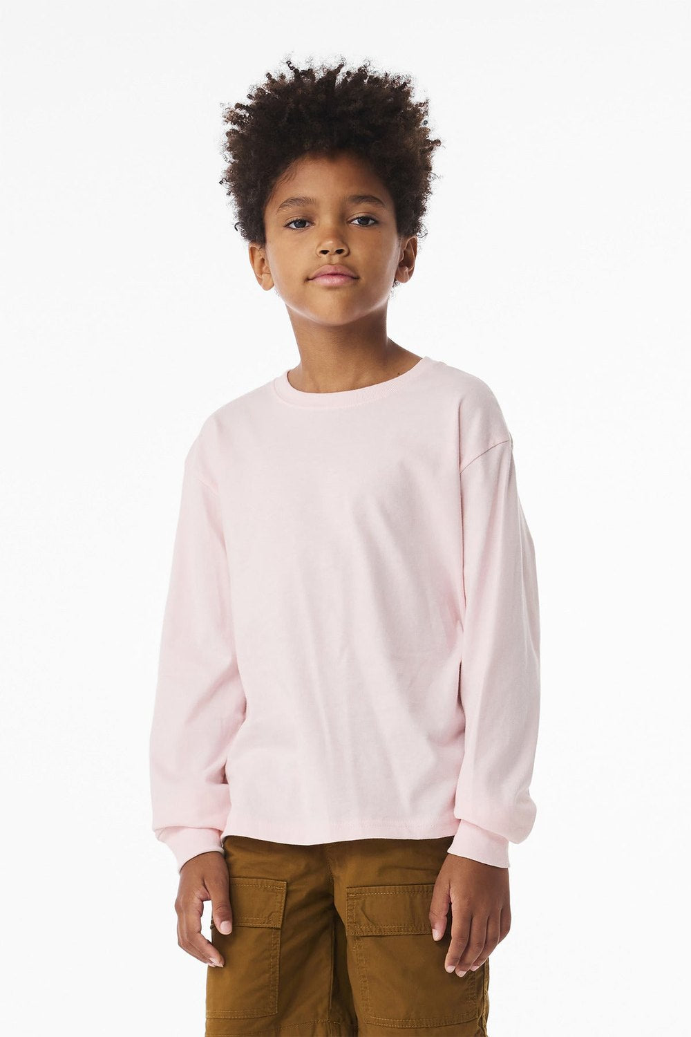 BELLA + CANVAS Youth 6oz. Heavyweight Long Sleeve Tee 2/2 BC3511Y Youth Apparel Shirts & Tops