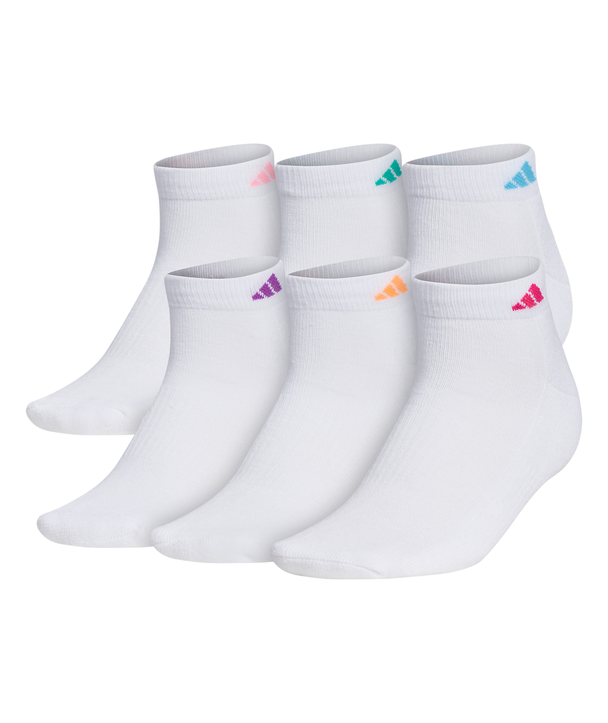 adidas Women's Athletic Cushioned 6-Pack Low Cut-2