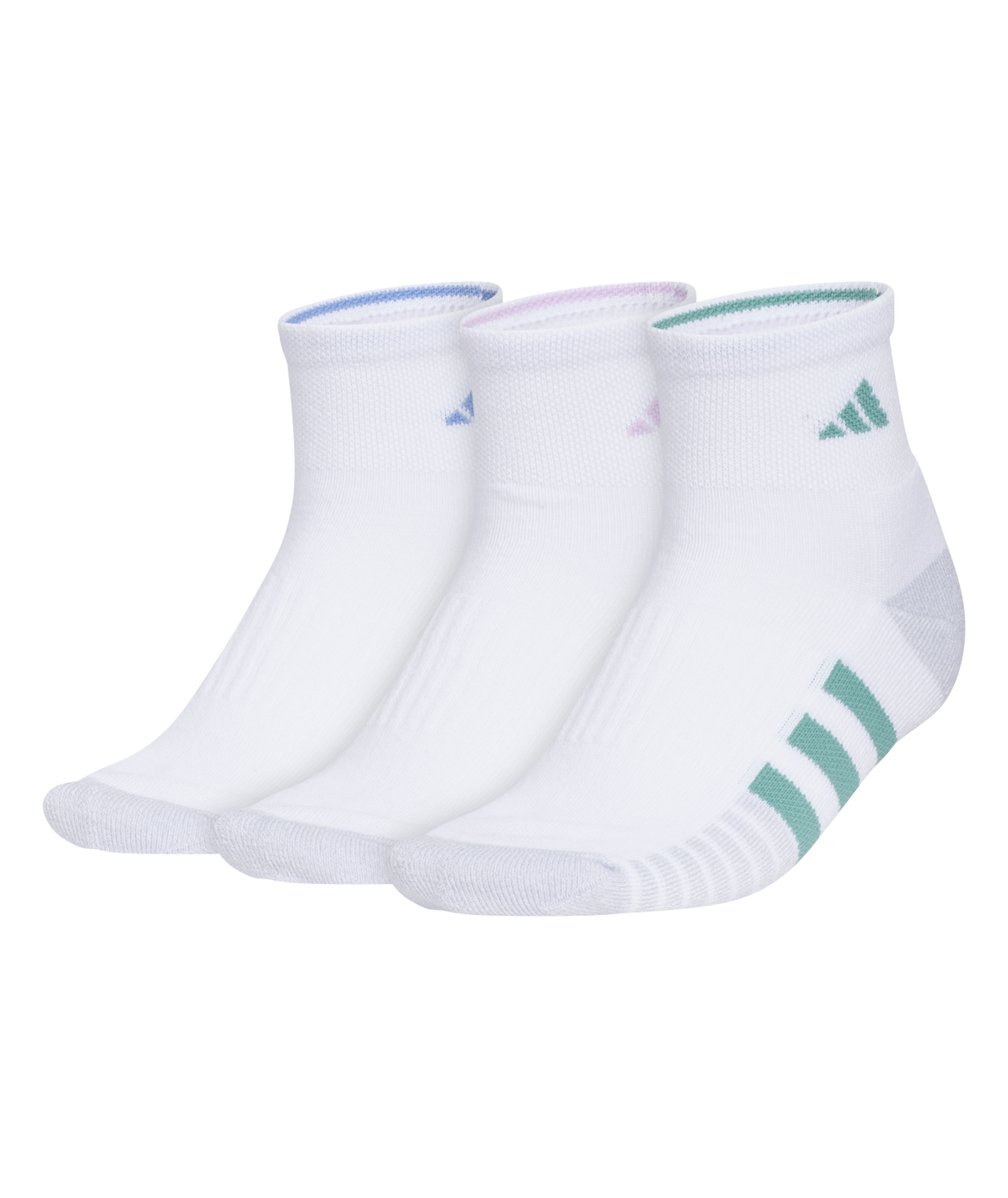 adidas Women's Cushioned 3.0 3-Pack Quarter Socks-1