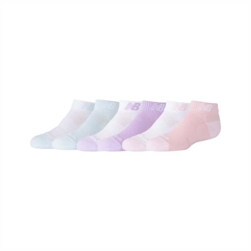 New Balance Youth Active Low Cut Socks 6 Pack Unisex Accessories Socks