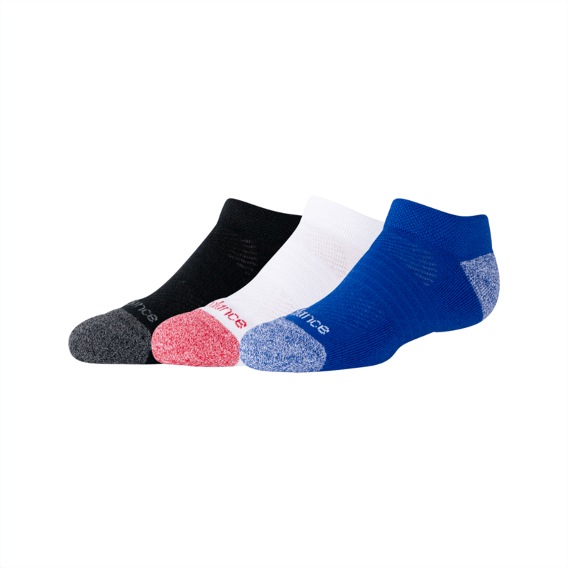 New Balance Youth Active No Show Socks 3 Pack Unisex Accessories Socks