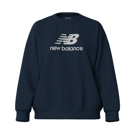 New Balance Women's Sport Essentials Fleece Logo Crew Womens Apparel Sweatshirts & Fleece