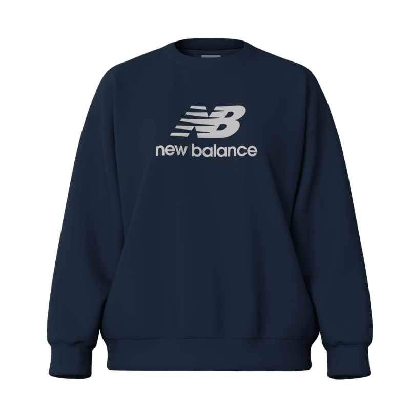 New Balance Women's Sport Essentials Fleece Logo Crew Womens Apparel Sweatshirts & Fleece
