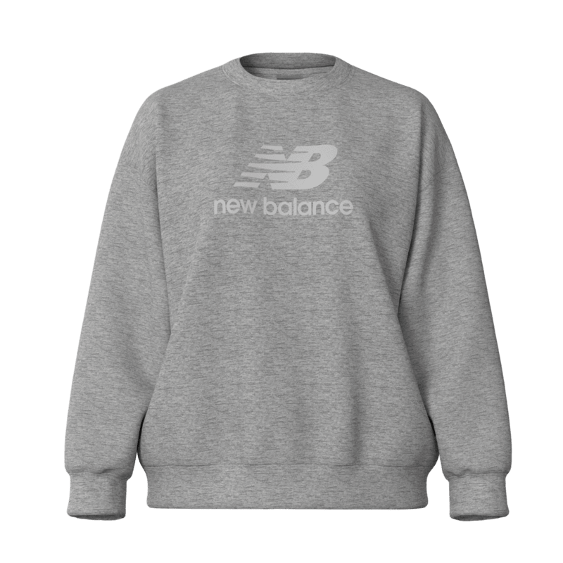New Balance Women's Sport Essentials Fleece Logo Crew Womens Apparel Sweatshirts & Fleece