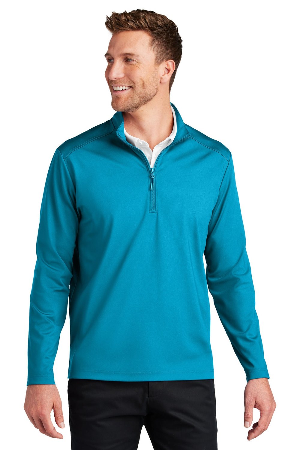 Port Authority Men's C-FREE Double Knit 1/4-Zip Fleece K880 Mens Apparel Sweatshirts & Fleece