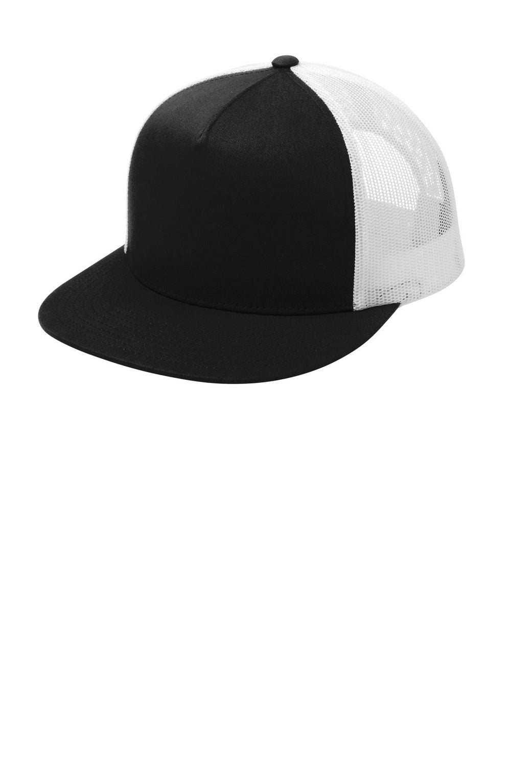 Sport-Tek Yupoong 5-Panel Classic Trucker Mesh Back Cap Unisex Accessories Hats & Caps