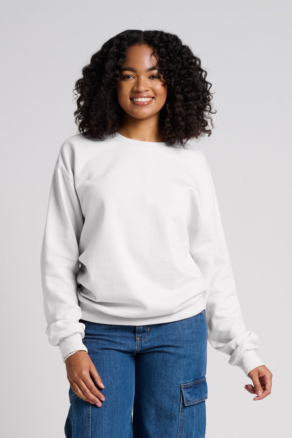 JERZEES Unisex Ultimate CVC Ring-Spun Sweatshirt IC48M Womens Apparel Sweatshirts & Fleece