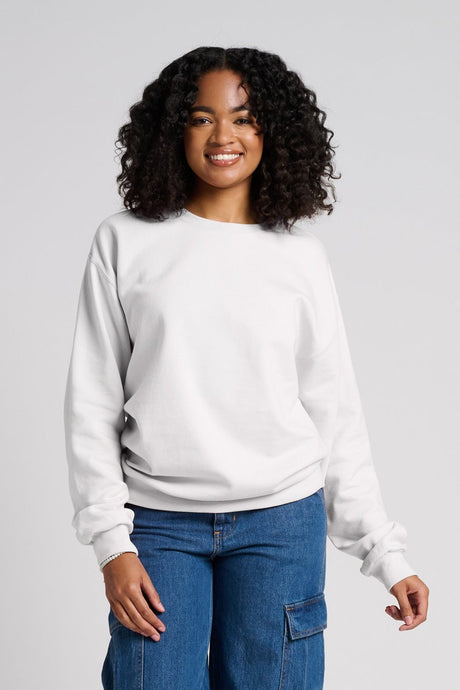 JERZEES Unisex Ultimate CVC Ring-Spun Sweatshirt IC48M Womens Apparel Sweatshirts & Fleece