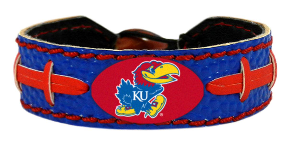 Gamewear Kansas Jayhawks Team Color Football Bracelet Fan Gear NCAA Kansas Jayhawks