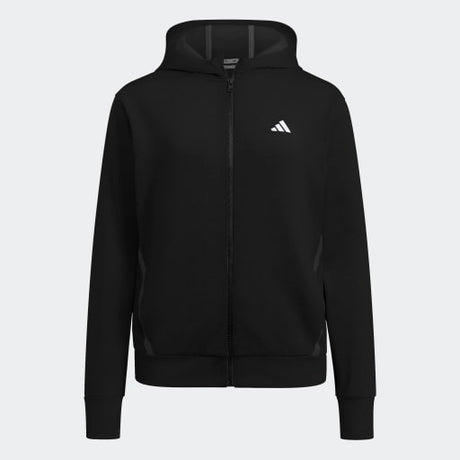 adidas Women's Game & Go Full Zip Hoodie Womens Apparel Sweatshirts & Fleece