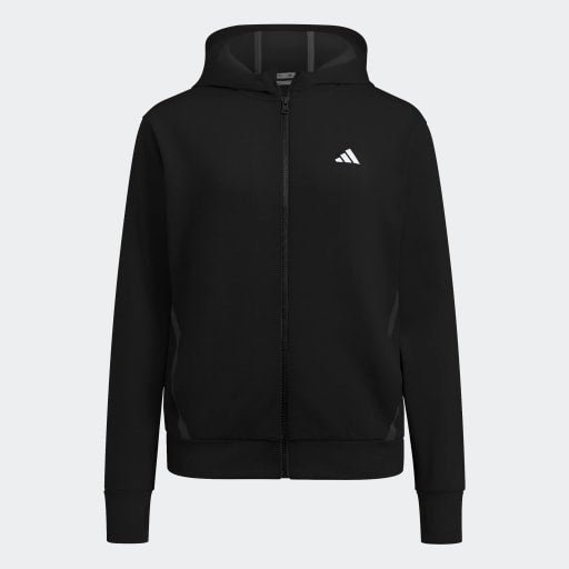 adidas Women's Game & Go Full Zip Hoodie Womens Apparel Sweatshirts & Fleece