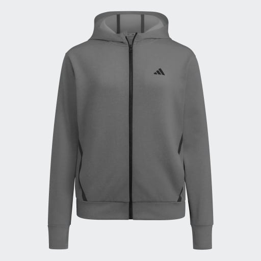 adidas Women's Game & Go Full Zip Hoodie Womens Apparel Sweatshirts & Fleece
