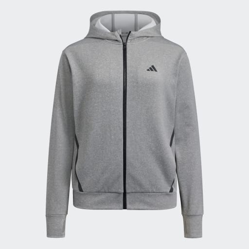 adidas Women's Game & Go Full Zip Hoodie Womens Apparel Sweatshirts & Fleece