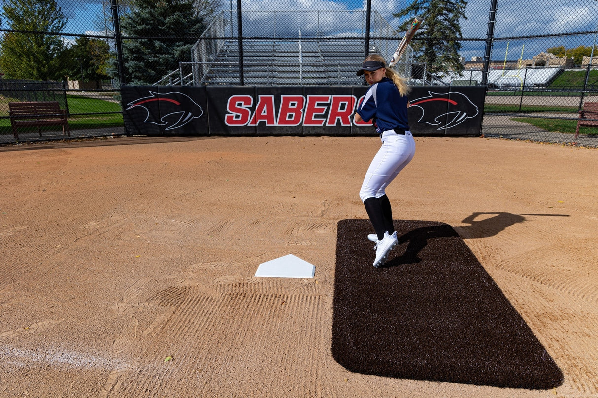 Portolite Half Batter's Mat Baseball Field Equipment All