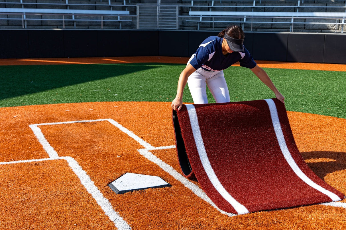 Portolite Half Batter's Mat Baseball Field Equipment All