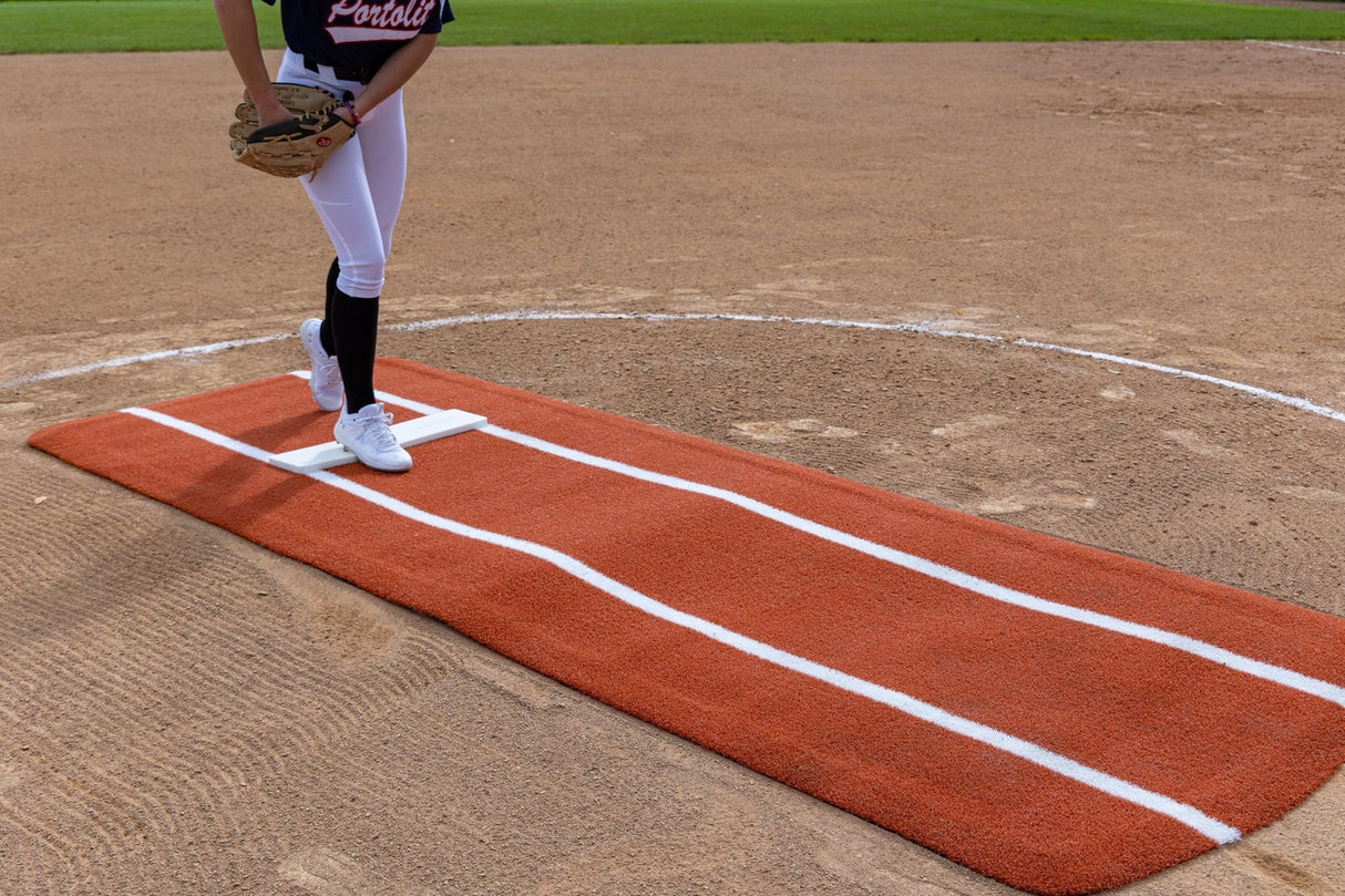 Portolite Pro Spiked Game Mat Softball Field Equipment All