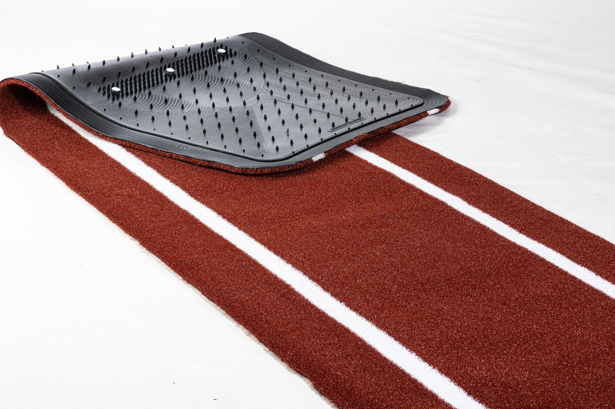 Portolite Signature Practice Mat with Spikes Baseball Field Equipment All