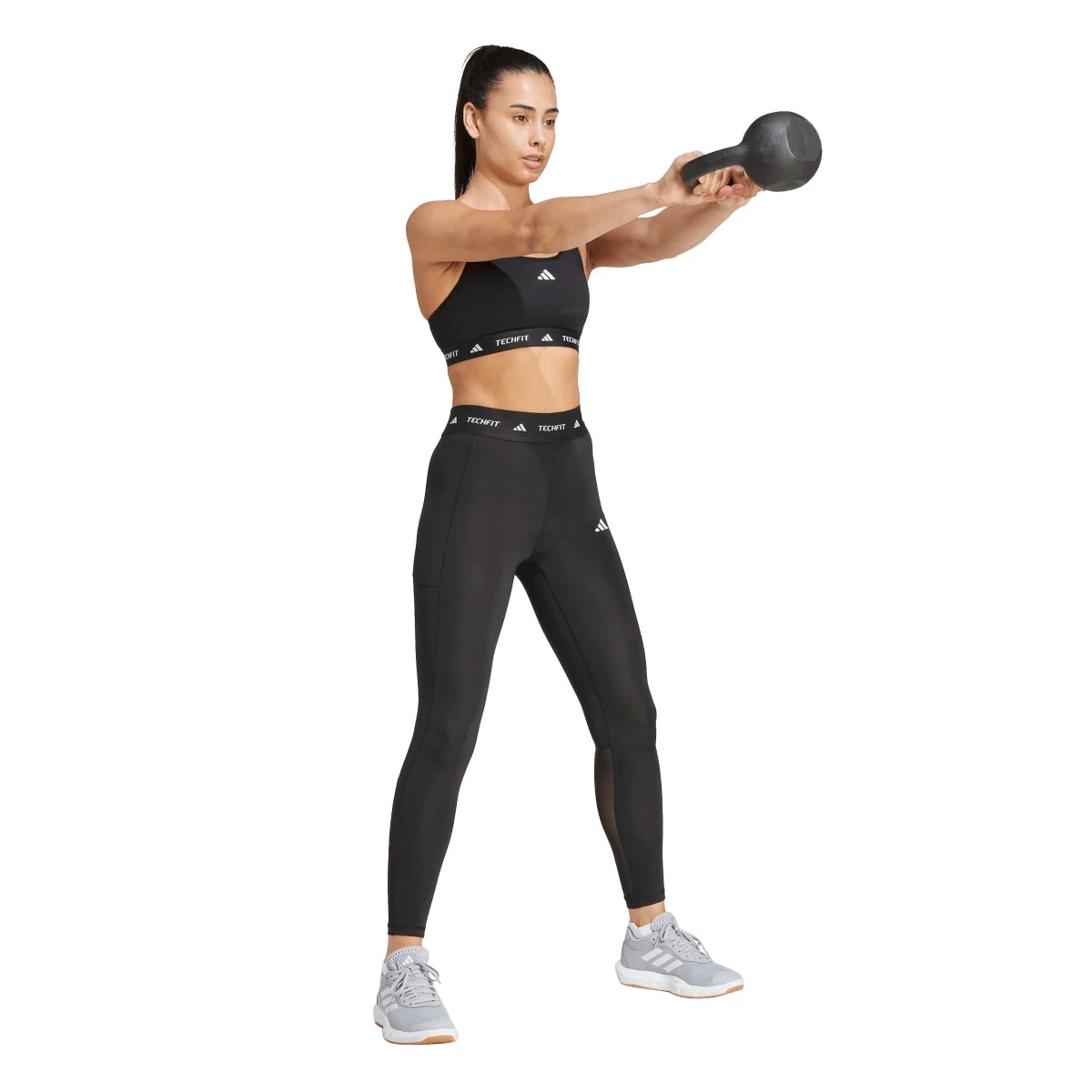 adidas Women's Techfit Stash Pocket Full-Length Leggings Womens Apparel Pants & Sweatpants