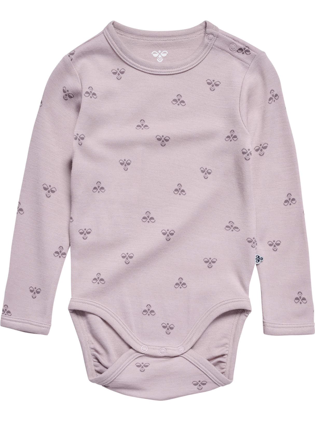 Hummel Infant and Toddler Mini Wool Long Sleeve Bodysuit 229428-1