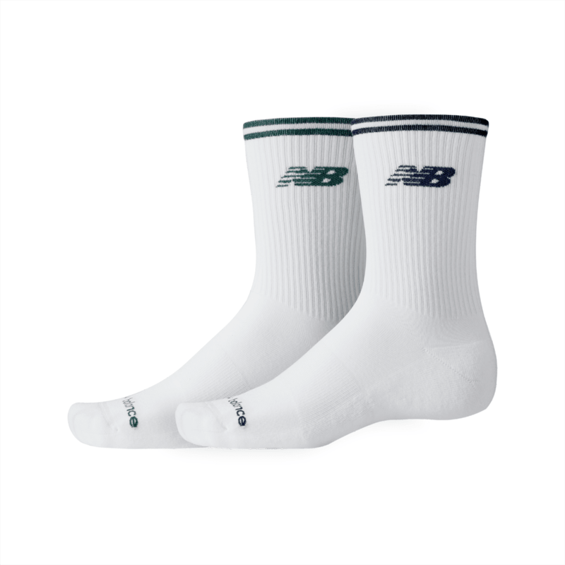 New Balance Running Stripe Midcalf Socks 2 Pack Unisex Accessories Socks