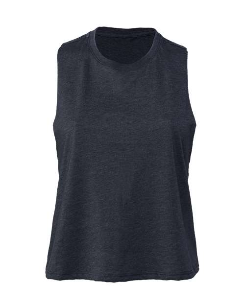 BELLA + CANVAS Women's Racerback Cropped Tank. BC6682 Womens Apparel Shirts & Tops