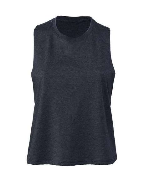 BELLA + CANVAS Women's Racerback Cropped Tank. BC6682 Womens Apparel Shirts & Tops