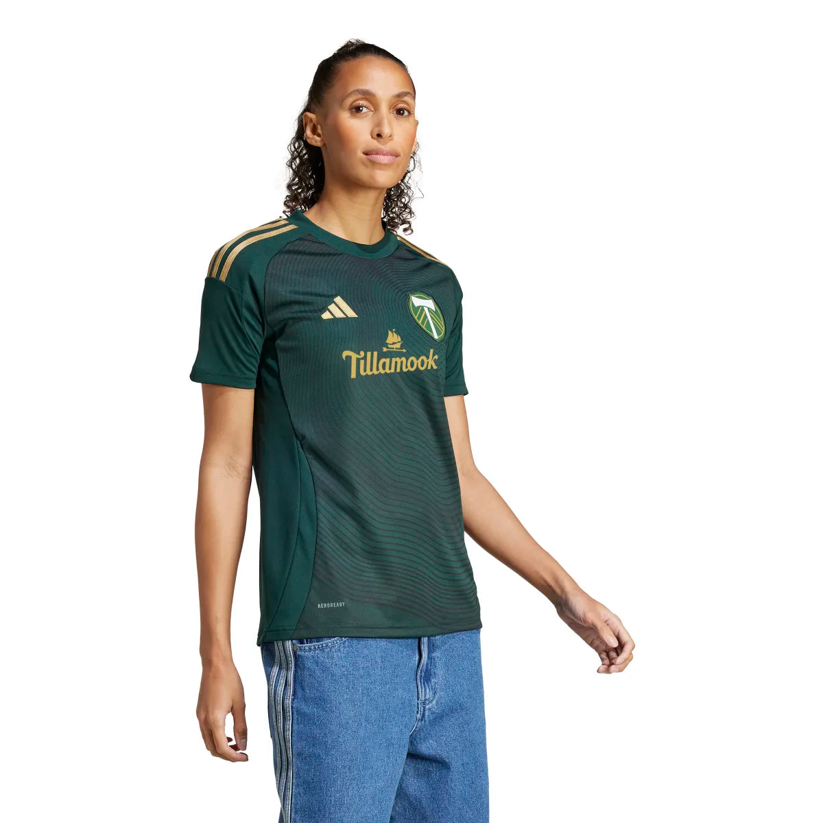adidas Women's Portland Timbers 25/26 Home Jersey Soccer Uniforms & Apparel All