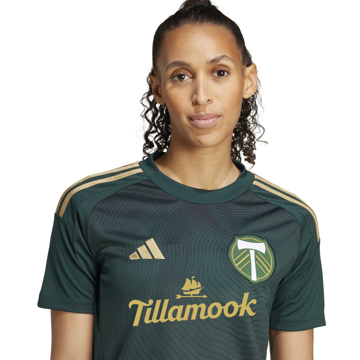 adidas Women's Portland Timbers 25/26 Home Jersey Soccer Uniforms & Apparel All
