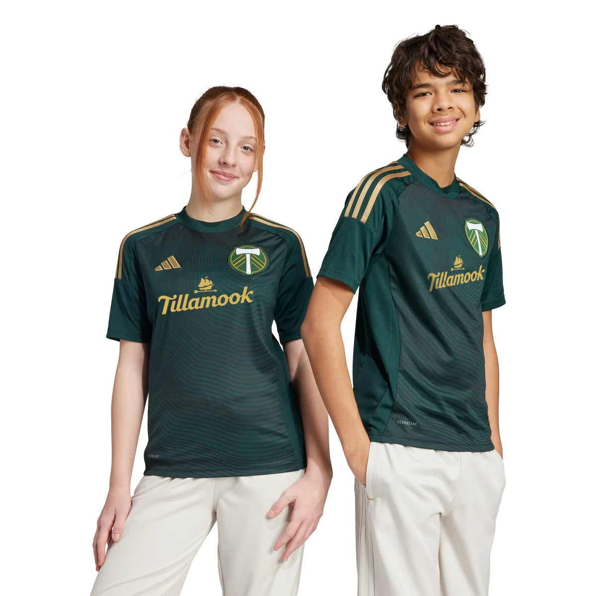 adidas Youth Portland Timbers 25/26 Home Jersey Soccer Uniforms & Apparel All