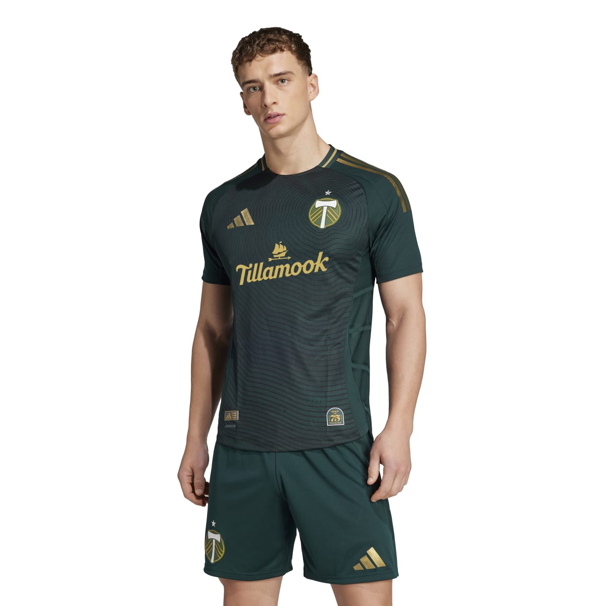 adidas Men's Portland Timbers 25/26 Authentic Home Jersey Soccer Uniforms & Apparel All