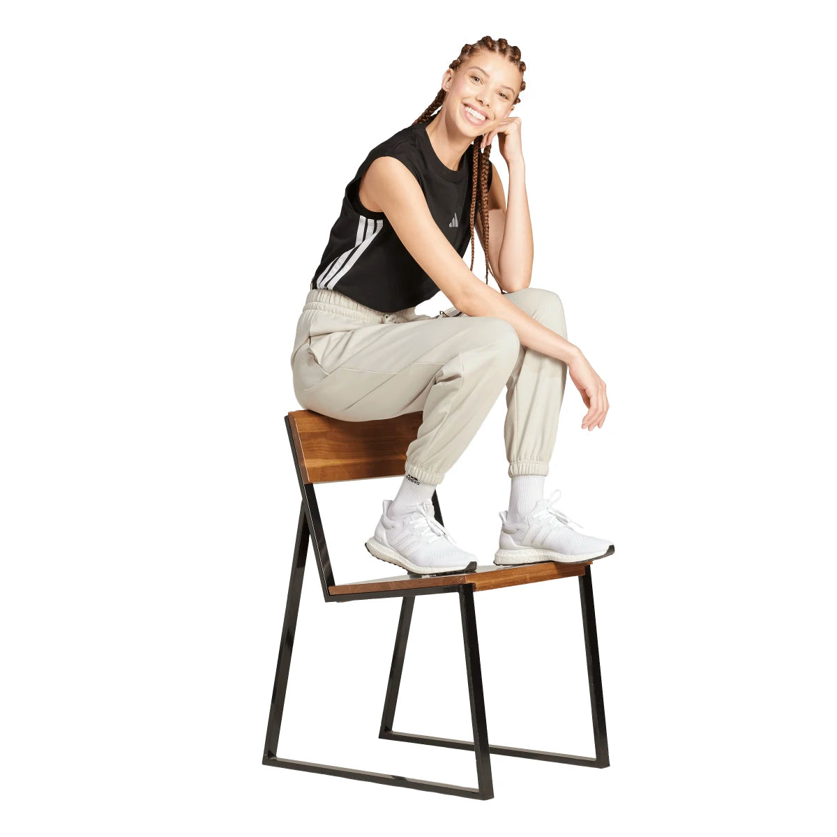 adidas Women's Essentials French Terry Cuffed Joggers Womens Apparel Pants & Sweatpants