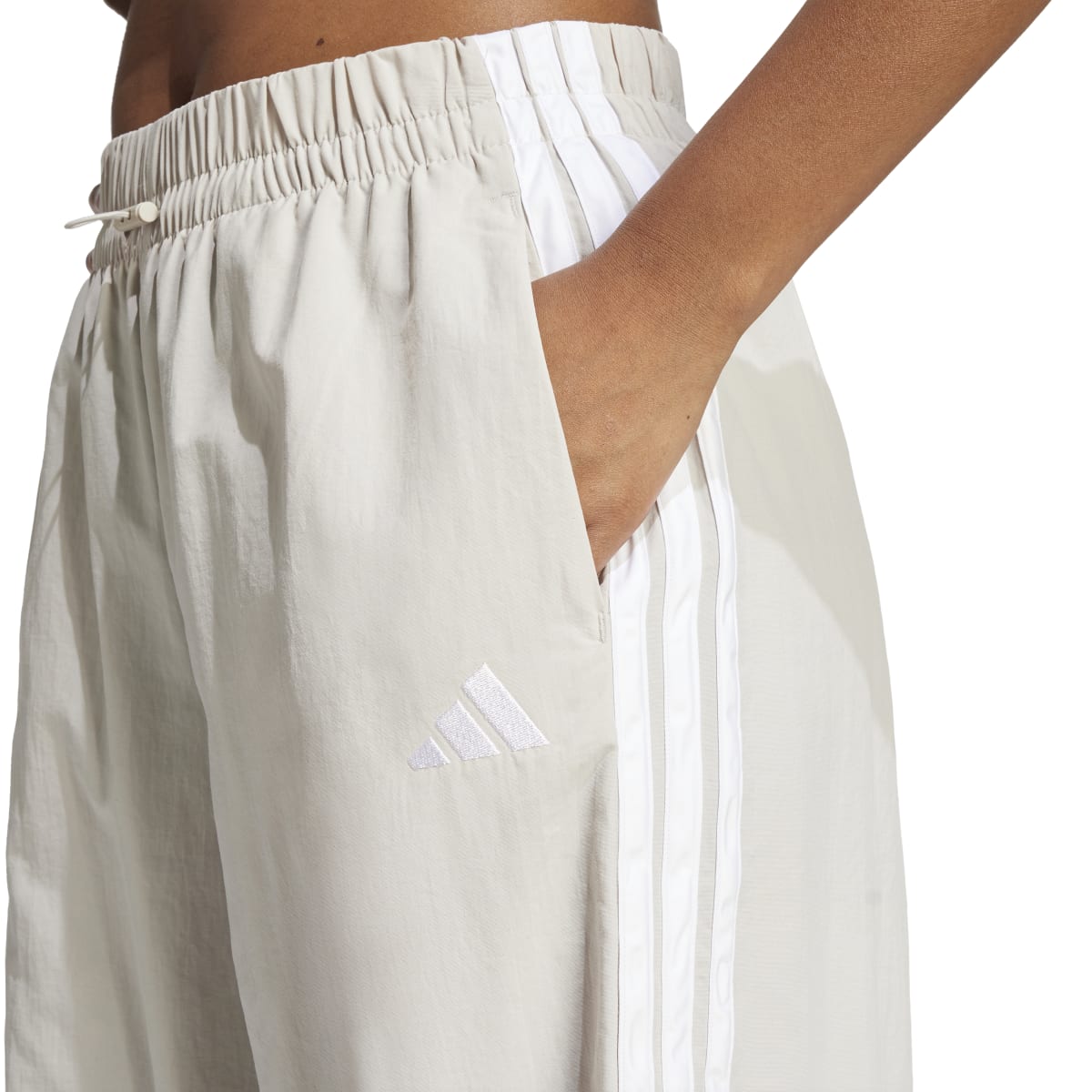 adidas Women's Essentials 3-Stripes Parachute Pants-5