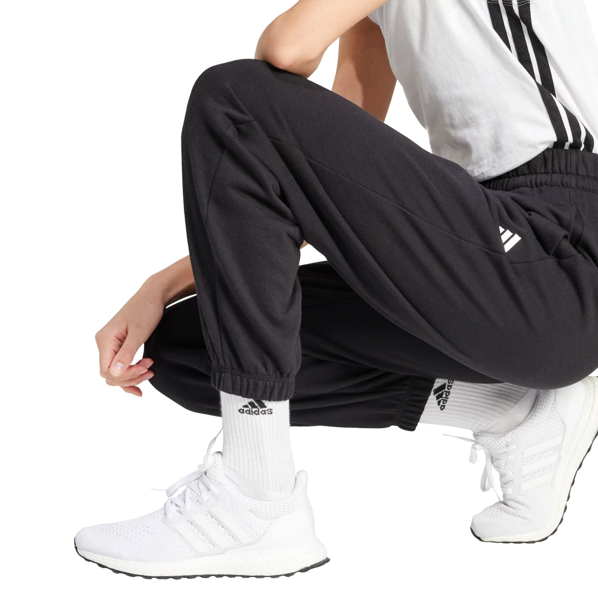 adidas Women's Essentials French Terry Cuffed Joggers Womens Apparel Pants & Sweatpants